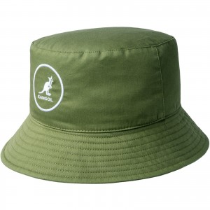 KANGOL COTTON BUCKET - OLIVE